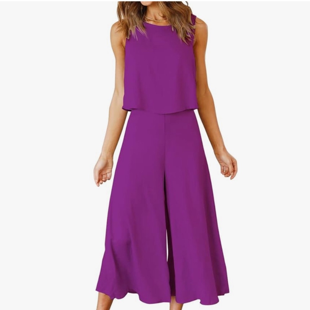 Roylamp 2-piece crop tank and split midi skirt